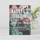 Botanische Embrace Hochzeitseinladungen Einladung (Stehend Vorderseite)