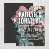 Botanische Embrace Hochzeitseinladungen Einladung (Vorne/Hinten)