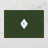 Botanische Empfang Card - Tropisches Hochzeitsthem Begleitkarte (Rückseite)