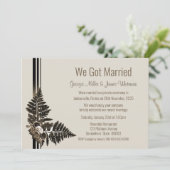 Botanische Entfaltung der Rustikalen Wasserfarbe Einladung (Stehend Vorderseite)