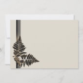 Botanische Entfaltung der Rustikalen Wasserfarbe Einladung (Rückseite)