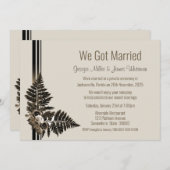 Botanische Entfaltung der Rustikalen Wasserfarbe Einladung (Vorne/Hinten)