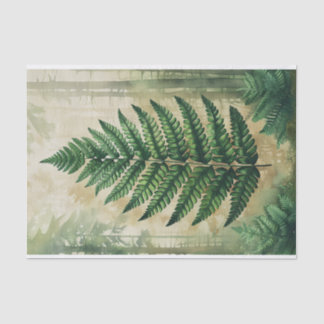 Botanische Entkopplung von Fern-Blätter Seidenpapier