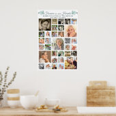 Botanische Erinnerungsherzen 33 FotoCollage Poster (Küche)