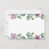 Botanische Eukalyptus-Hochzeit Dankeskarte (Rückseite)