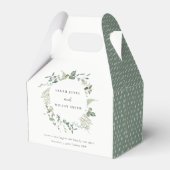 Botanische Eukalyptus-Hochzeit Geschenkschachtel (Vorderseite)