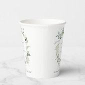 Botanische Eukalyptus-Hochzeit Pappbecher (Rechts)