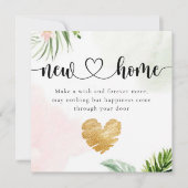 Botanische Eukalyptus Neue Zuhause Housewarming-Ka Dankeskarte (Vorderseite)