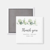 Botanische Eukalyptus Watercolor Hochzeit Vielen D Magnet (Vorderseite/Rückseite)