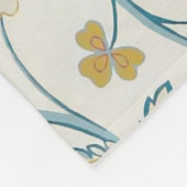 Botanische Eule und Berries Fleecedecke (Ecke)