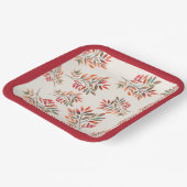 Botanische farbige Herbstlaube Elfenbein individue Pappteller (Gewinkelt)