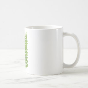 Botanische Farn-Illustration Nr.7 Tropisches Dekor Kaffeetasse