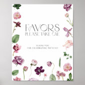 Botanische Favoriten für Wasserfarben Bitte nehmen Poster (Vorne)