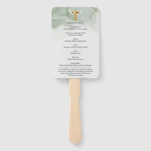 Botanische Feier des Lebens Fächer (Rückseite)