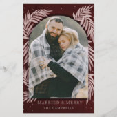 Botanische Ferienkarte Red Merch Arch Budget (Vorderseite)