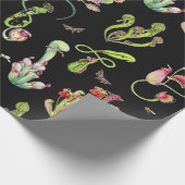 Botanische Fleischfresser Geschenkpapier (Ecke)