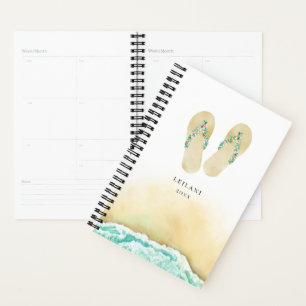Botanische Flip Flops am Strand Planer