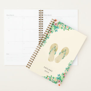 Botanische Flip Flops am Strand Planer