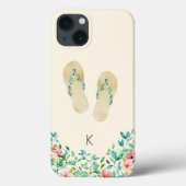 Botanische Flip Flops Case-Mate iPhone Hülle (Rückseite)