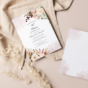 Botanische Flora 60. Geburtstagsparty Einladung