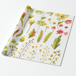 Botanische Flora Geschenkpapier