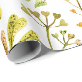 Botanische Flora Geschenkpapier (Rolleneckpunkt)