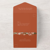 Botanische Flora Herbstliche Hochzeit All In One Einladung (Außenbereich)