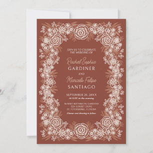 Botanische Flora Hochzeit Einladung
