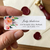 Botanische Flora in moderner Wasserfarbe