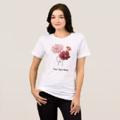 Botanische Flora Tri-Blend Shirt (Vorderseite voll)