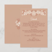 Botanische Flora und Fauna Begleitkarte (Vorne/Hinten)