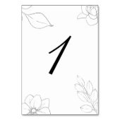 Botanische Flora und Swan Tischnummer (Vorderseite)