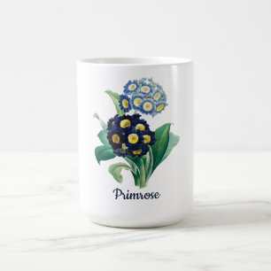 Botanische Florale Primel-Wasserfarbe-Tasse Kaffeetasse