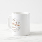 Botanische Florale Typografie Kaffeetasse (Vorderseite Links)