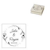 Botanische Floralkrone, Vornamen Gummistempel (Stempel)