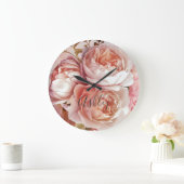 BOTANISCHE FLORALLE GROßE WANDUHR (Zuhause)