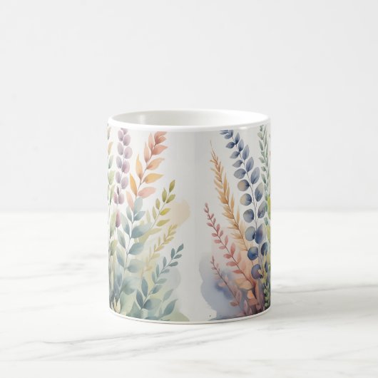 Botanische Foliage-Blätter Kaffeetasse (Mittel)