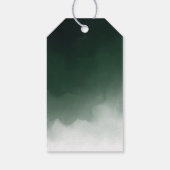 Botanische Foliage mit hellen und luftigen Wasserf Geschenkanhänger (Rückseite)