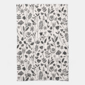 Botanische Folklore Geschirrtuch (Vertikal)