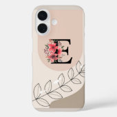 Botanische Form Boho Retro mit Name 1. Hauptstadt  Case-Mate iPhone Hülle (Rückseite)