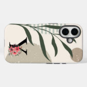 Botanische Form Boho Retro mit Name 1. Hauptstadt Case-Mate iPhone Hülle (Rückseite (Horizontal))