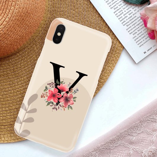 Botanische Form Boho Retro mit Name 1. Hauptstadt  Case-Mate iPhone Hülle