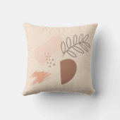 Botanische Form der minimalen geometrischen Erdfor Kissen (Rückseite)