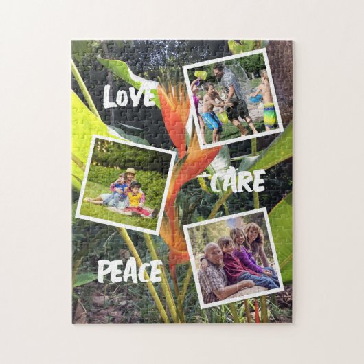 Botanische FotoCollage Puzzle (Vertikal)