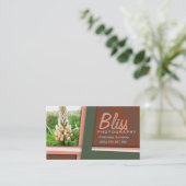 Botanische Fotografie Erdthy Moderne Fotovorlage Visitenkarte (Stehend Vorderseite)