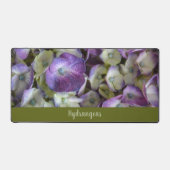 Botanische Fotografie lila und Cream Hydrangea Schreibtischunterlage (Vorderseite)