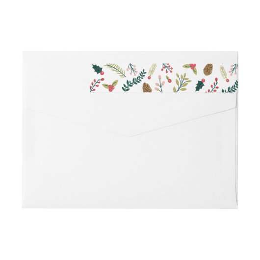 Botanische Freude Weihnachtsgrüße (Rückseite)