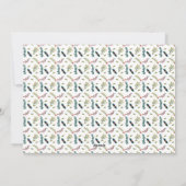 Botanische Freude Weihnachtsgrüße Feiertagskarte (Rückseite)