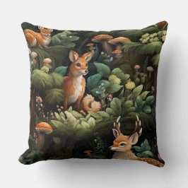 Botanische Freunde des Twilight Forest Kissen