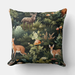 Botanische Freunde des Twilight Forest Kissen